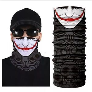 Bandana Neck Gaiter Skull Face Mask Bandanas Tube Breathable Rave Face Scarf US